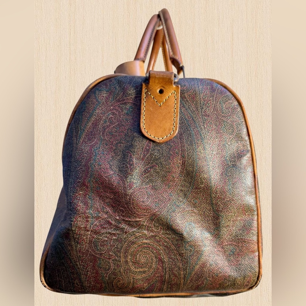 Vintage Etro Paisley Weekender / Duffle Bag – Made in Italy - Picture 3 of 16